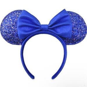 NWT *Discontinued* Disney Wishes Come True Blue Make a Wish Minnie Ear Headband